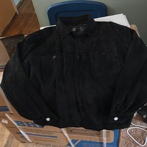 Nwt leather button down coat